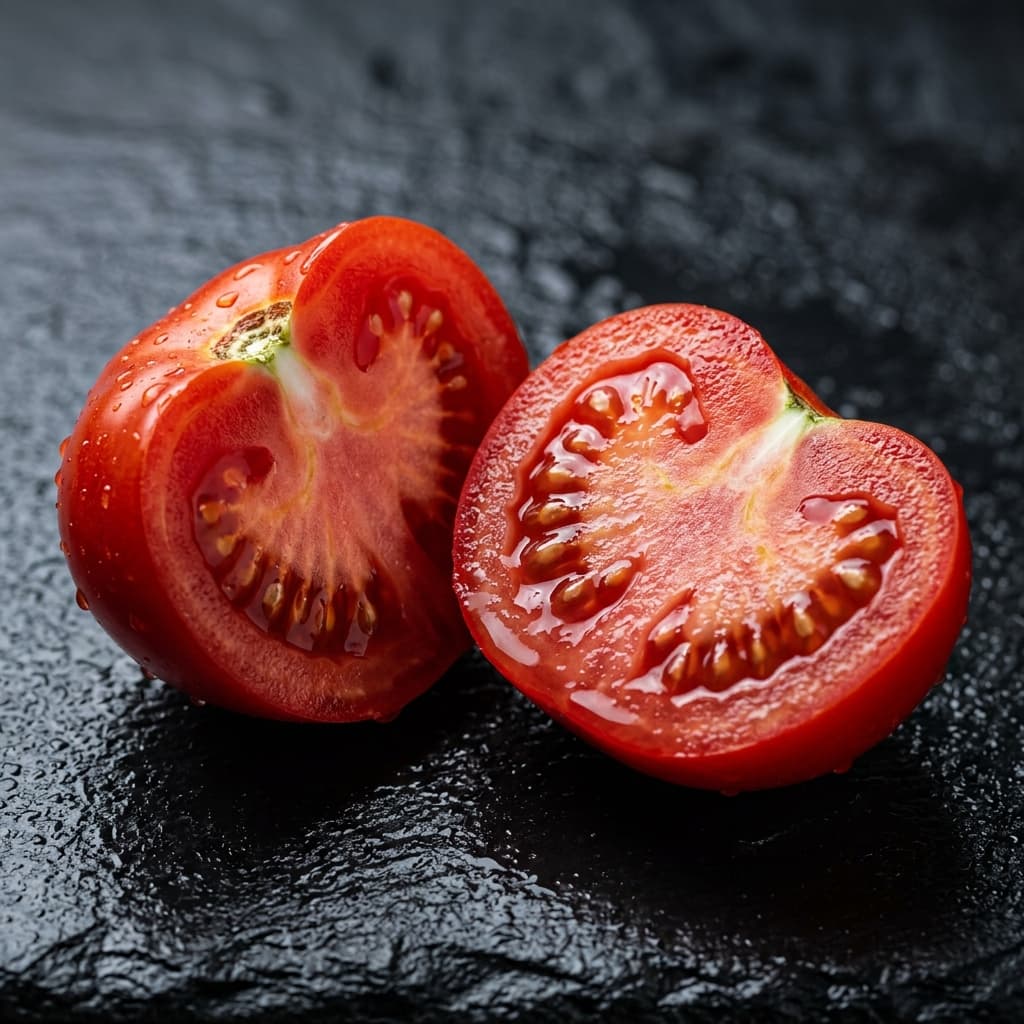 Geschnittene Tomate Dekoration